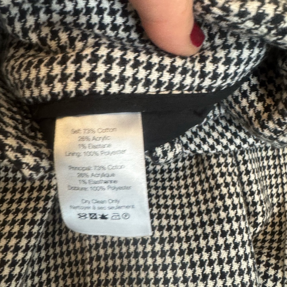 Veronica Beard Women’s Houndstooth Pants size 0 - Picture 4 of 4